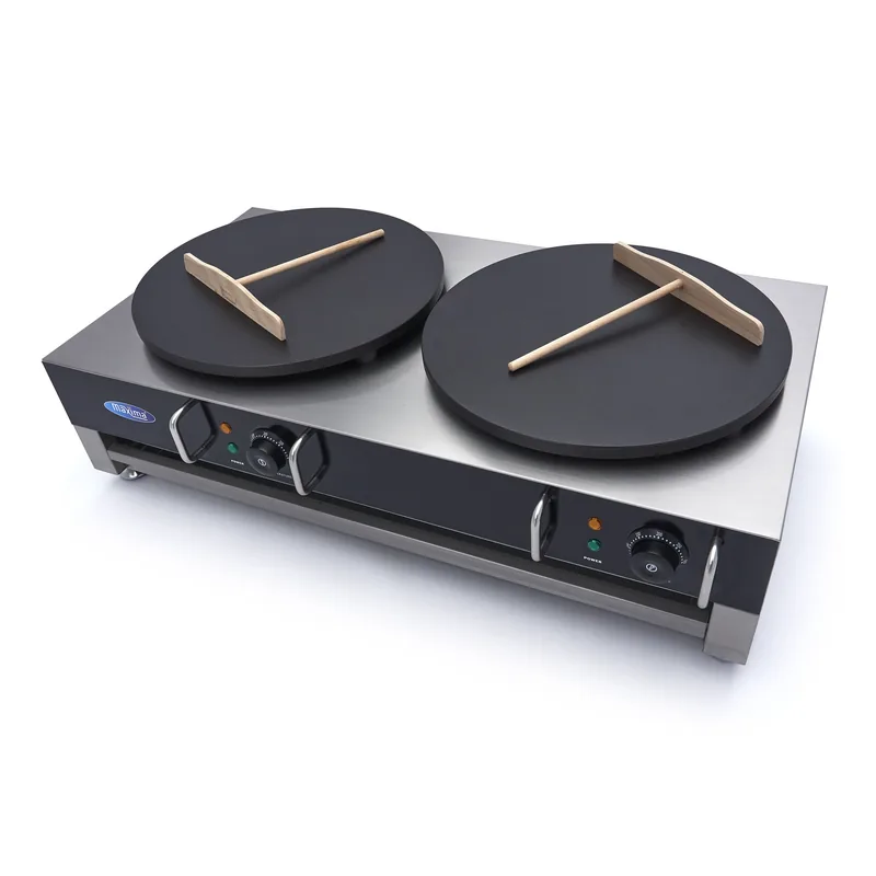 Gastro Crepes Maker, Doppelte Crepes, 2 x 40 cm, inkl. Teigverteiler