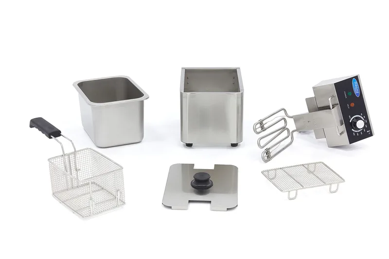 Gastro Fritteuse, 4 l, 1 Korb, Bis zu 0,8 kg Pommes Frites