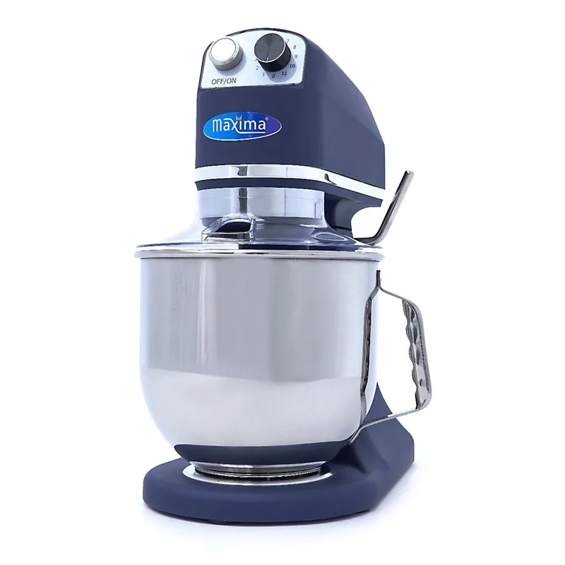 Gastro Planetenmischer, 7 l, Bis zu 2 kg Teig, Stahlblau Matt