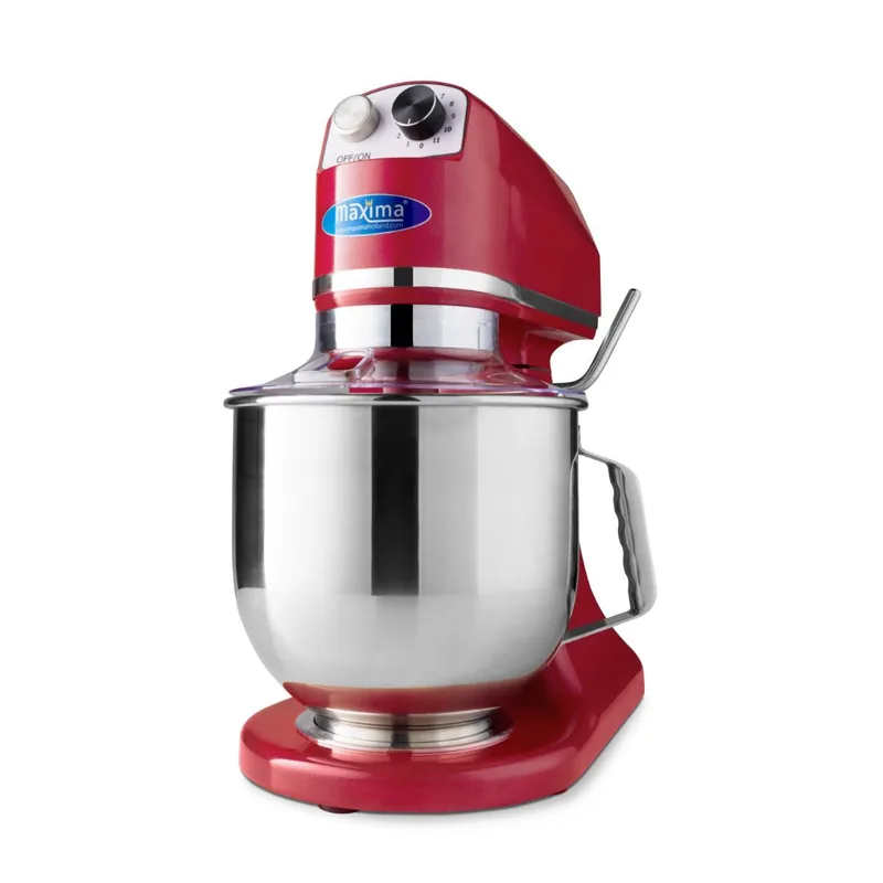 Gastro Planetenmischer, 7 l, Bis zu 2 kg Teig, Raspberryrot