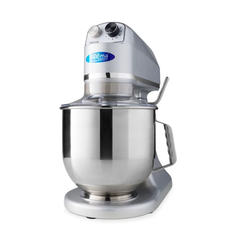 Gastro Planetenmischer, 7 l, Bis zu 2 kg Teig, Silber
