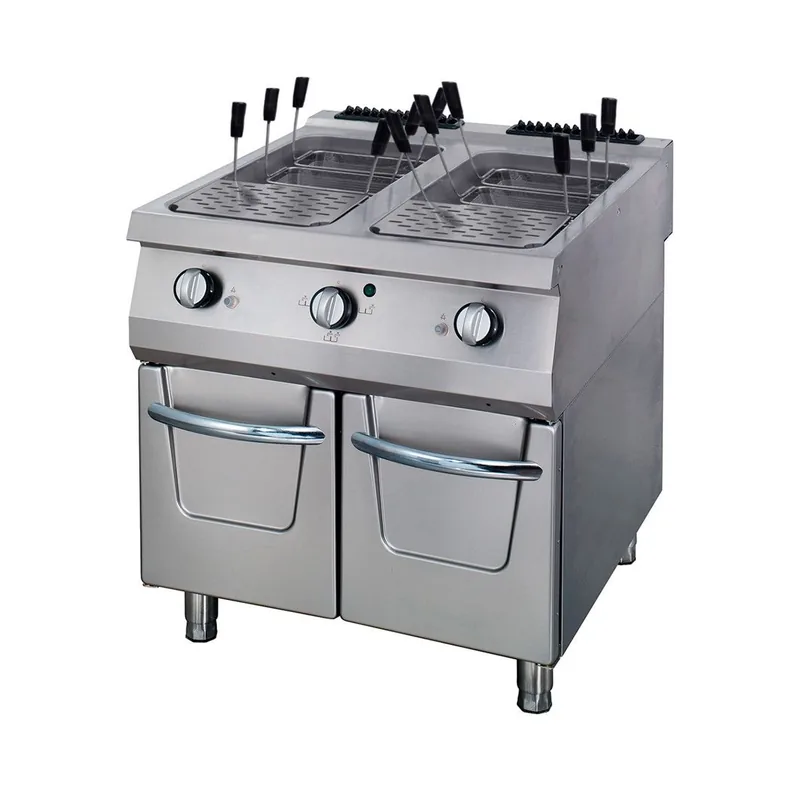 Gastro Premium Nudelkocher, Doppeleinheit, 90 cm Tief, Gas